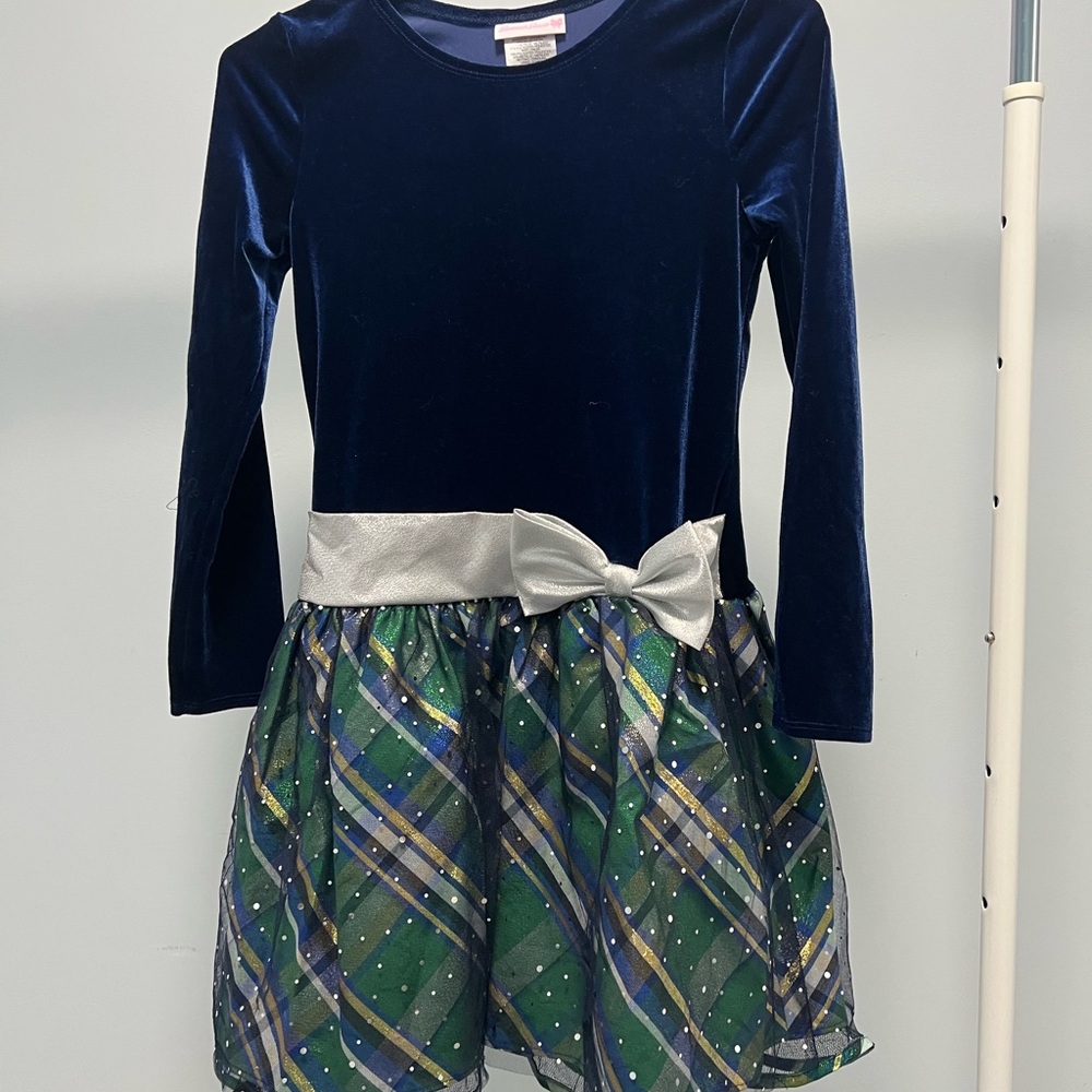 Bonnie Jean Navy Velvet Dress